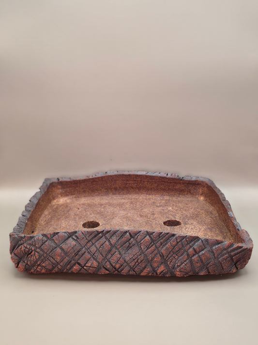 Handmade Ceramic Bonsai Pot #38 by Rough Cut Pottery