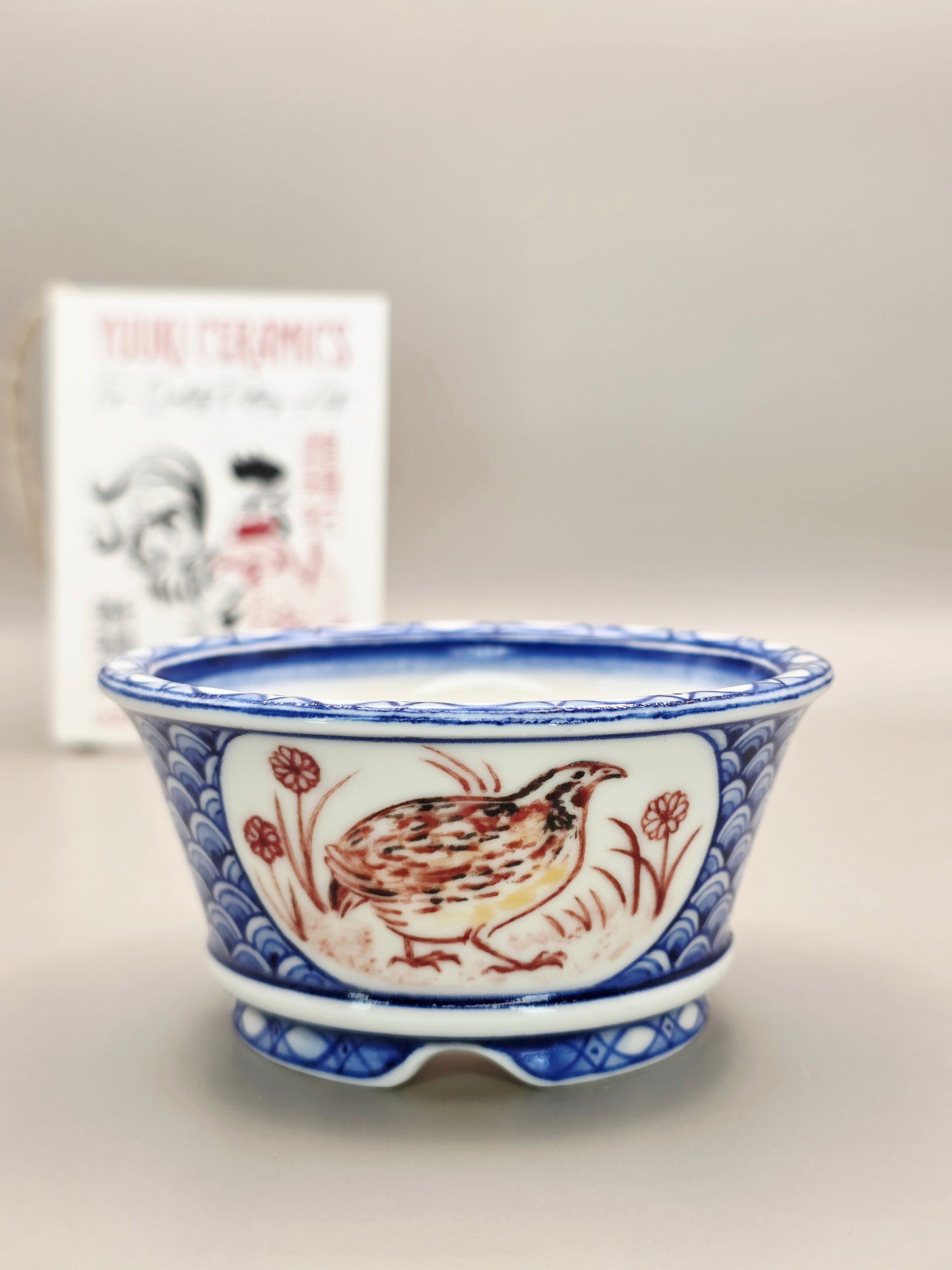Handmade Ceramic Bonsai Pot - "Animals #6" pot #41/2025 by Yuuki Ceramics