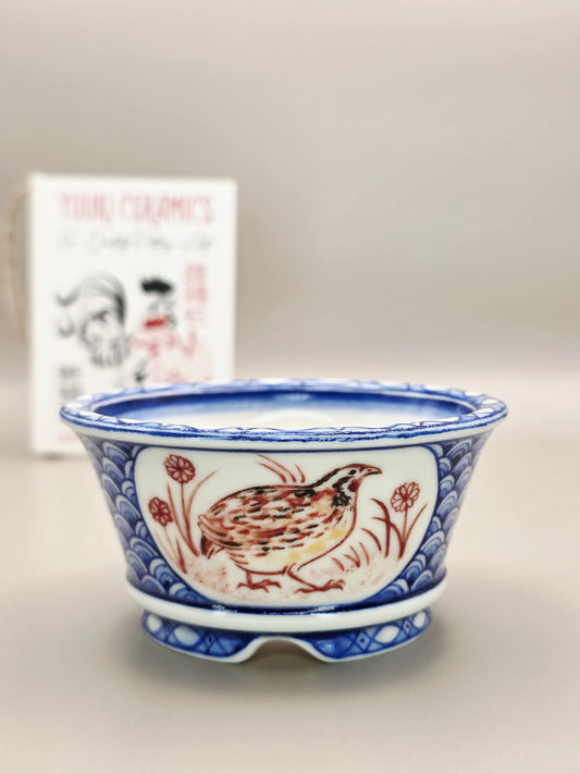 Handmade Ceramic Bonsai Pot - "Animals #6" pot #41/2025 by Yuuki Ceramics