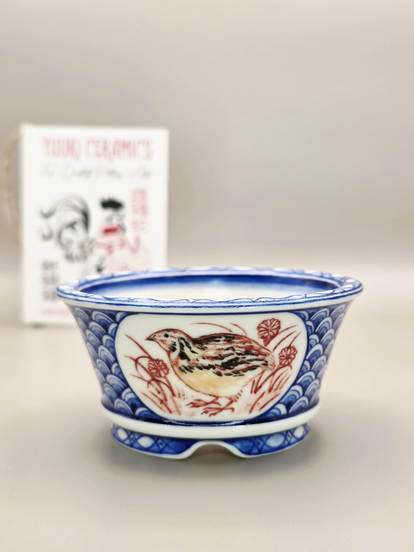 Handmade Ceramic Bonsai Pot - "Animals #6" pot #41/2025 by Yuuki Ceramics