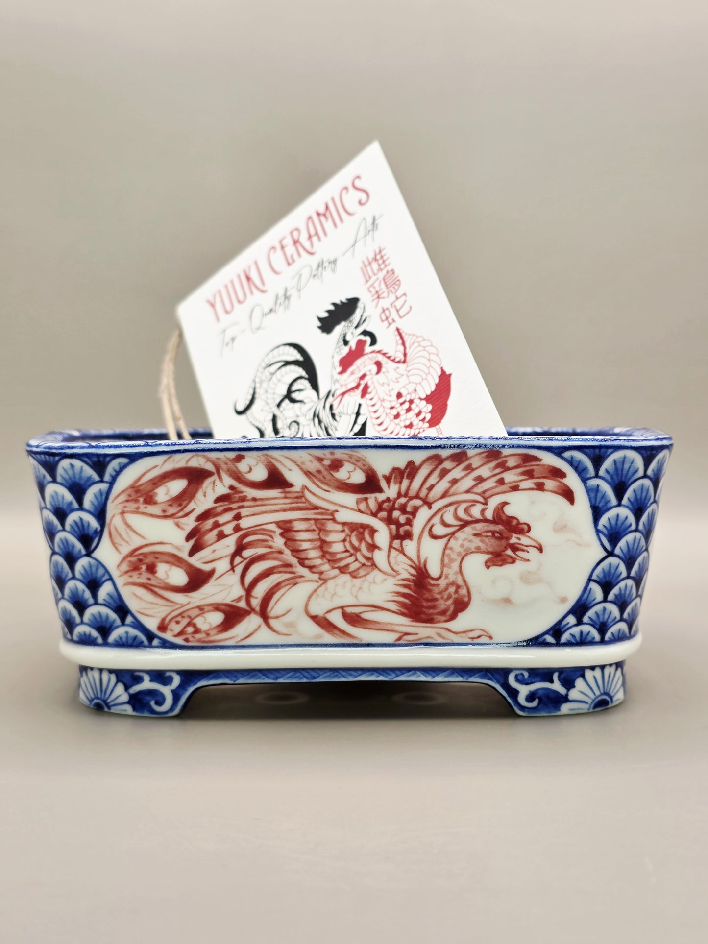 Handmade Ceramic Bonsai Pot - "Phoenix #1" pot #42/2025 by Yuuki Ceramics