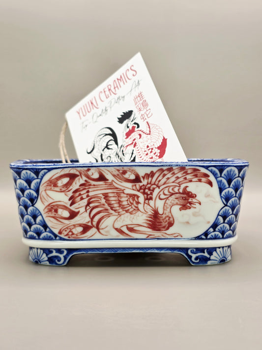 Handmade Ceramic Bonsai Pot - "Phoenix #1" pot #42/2025 by Yuuki Ceramics