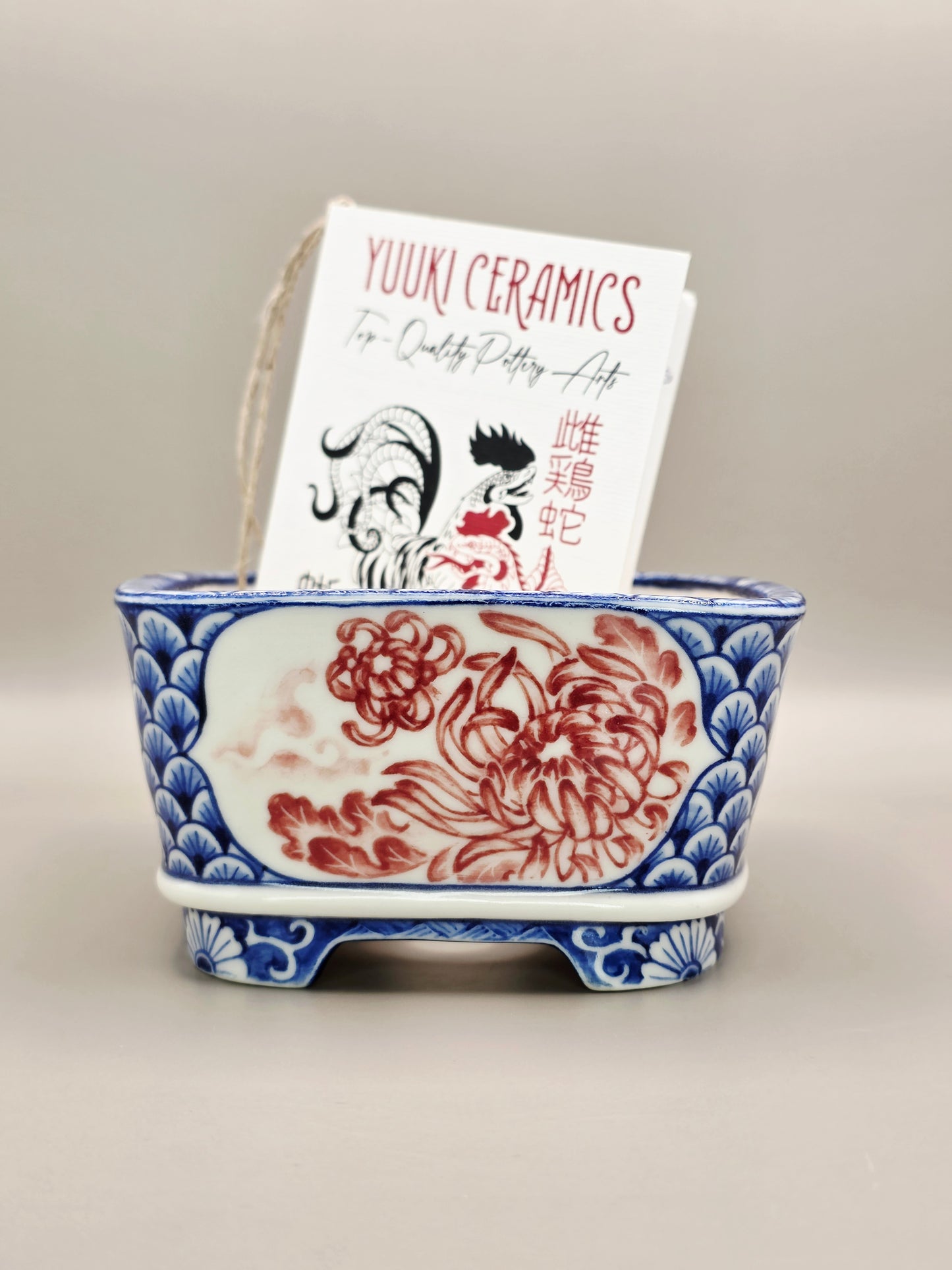 Handmade Ceramic Bonsai Pot - "Phoenix #1" pot #42/2025 by Yuuki Ceramics