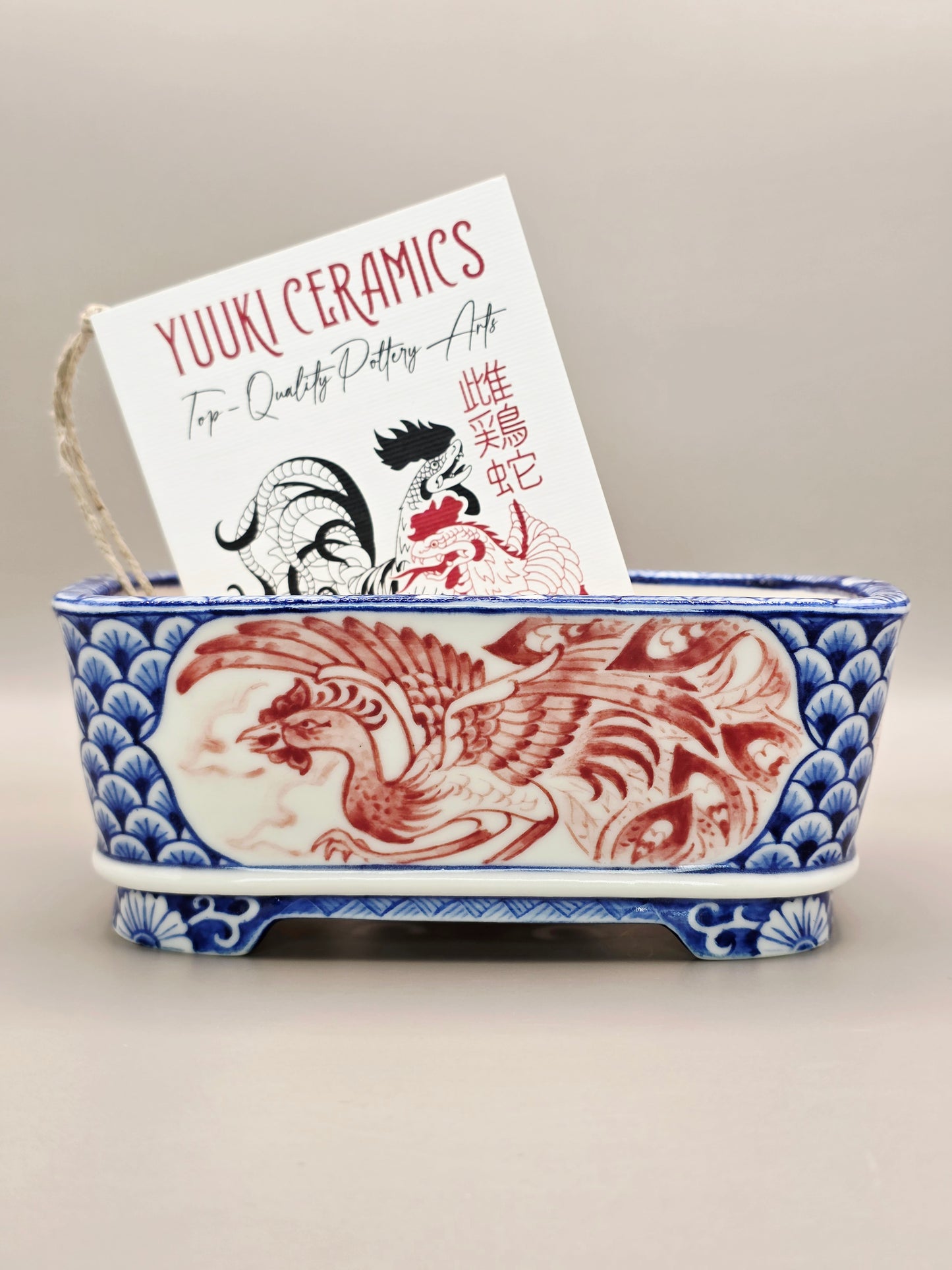 Handmade Ceramic Bonsai Pot - "Phoenix #1" pot #42/2025 by Yuuki Ceramics