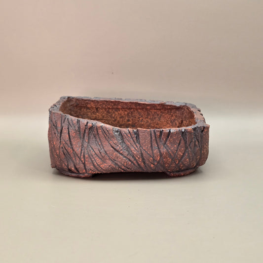 Handmade Ceramic Bonsai Pot #45 by Rough Cut Pottery