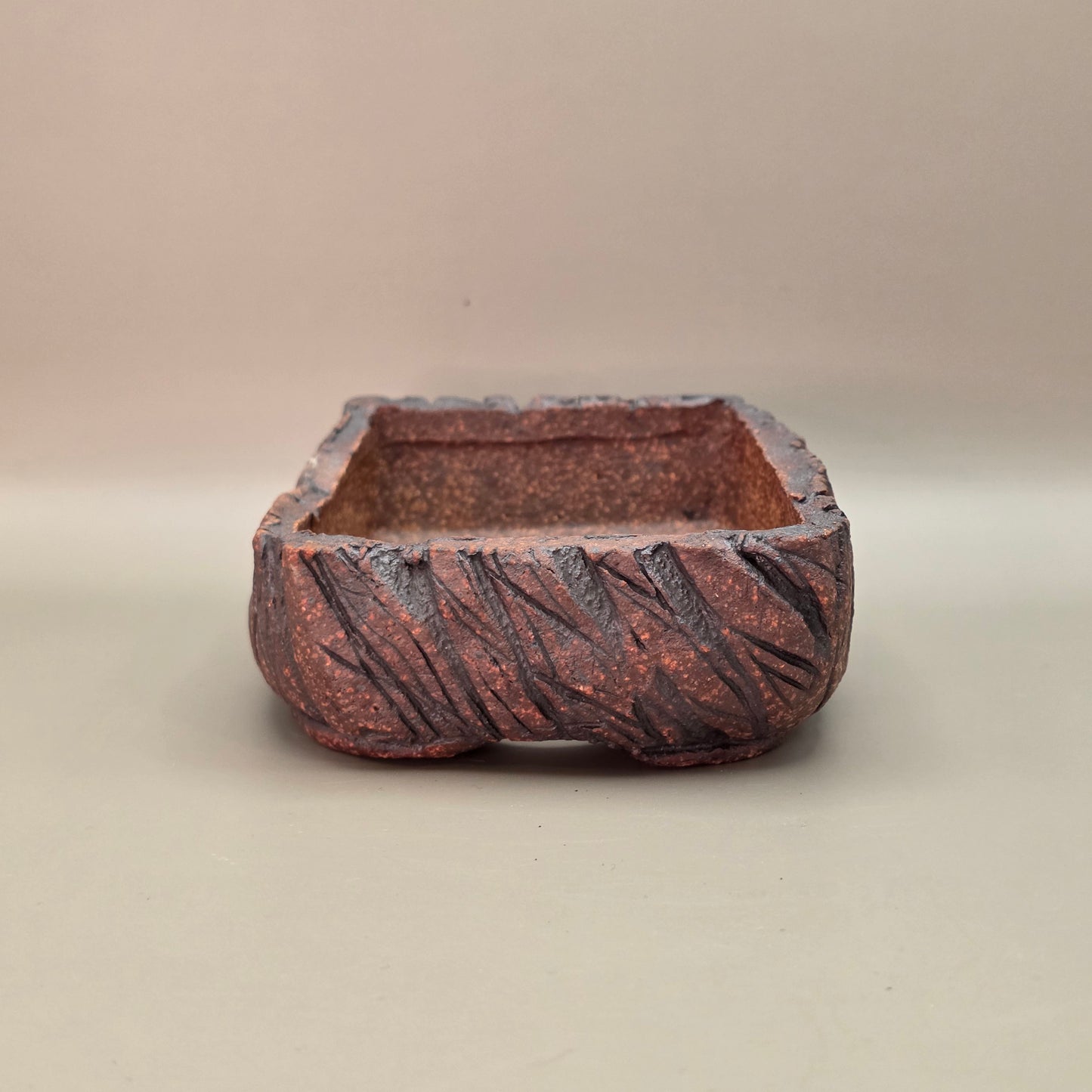 Handmade Ceramic Bonsai Pot #45 by Rough Cut Pottery