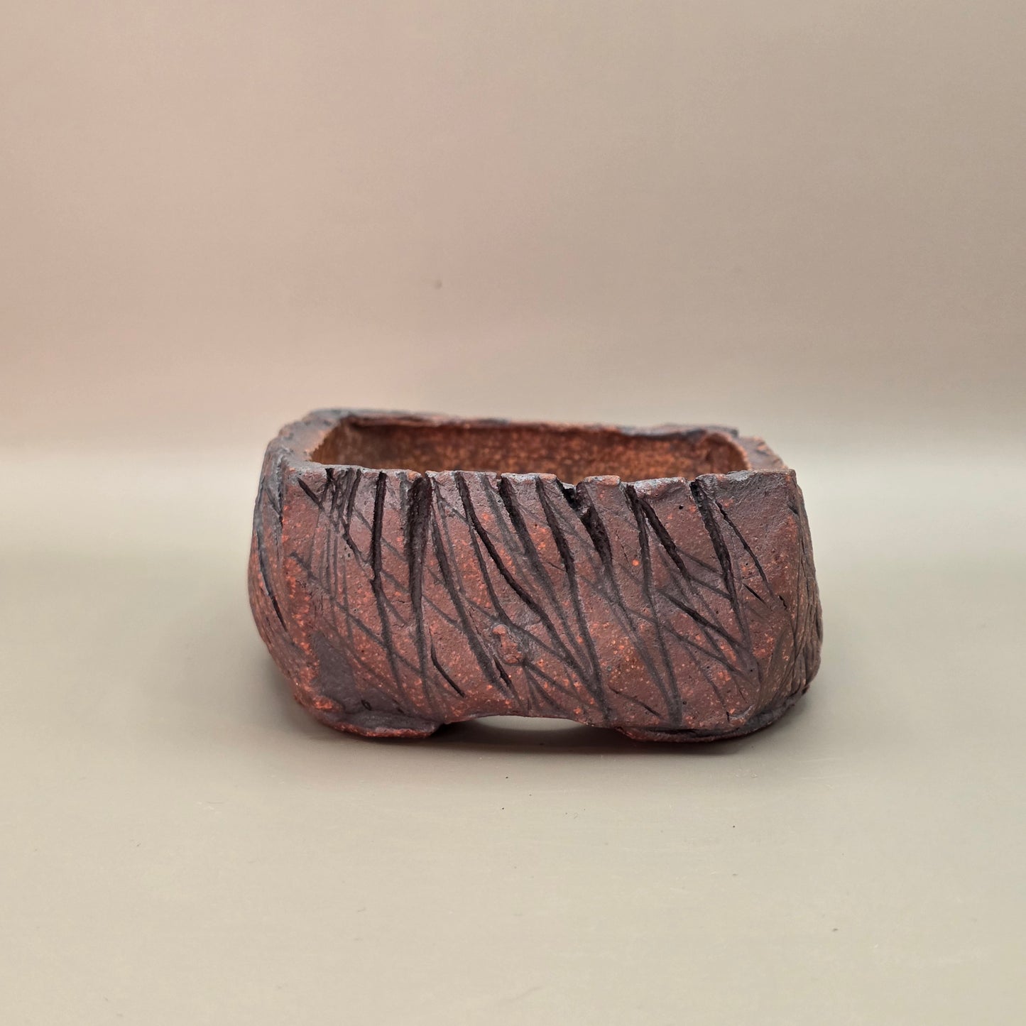 Handmade Ceramic Bonsai Pot #45 by Rough Cut Pottery