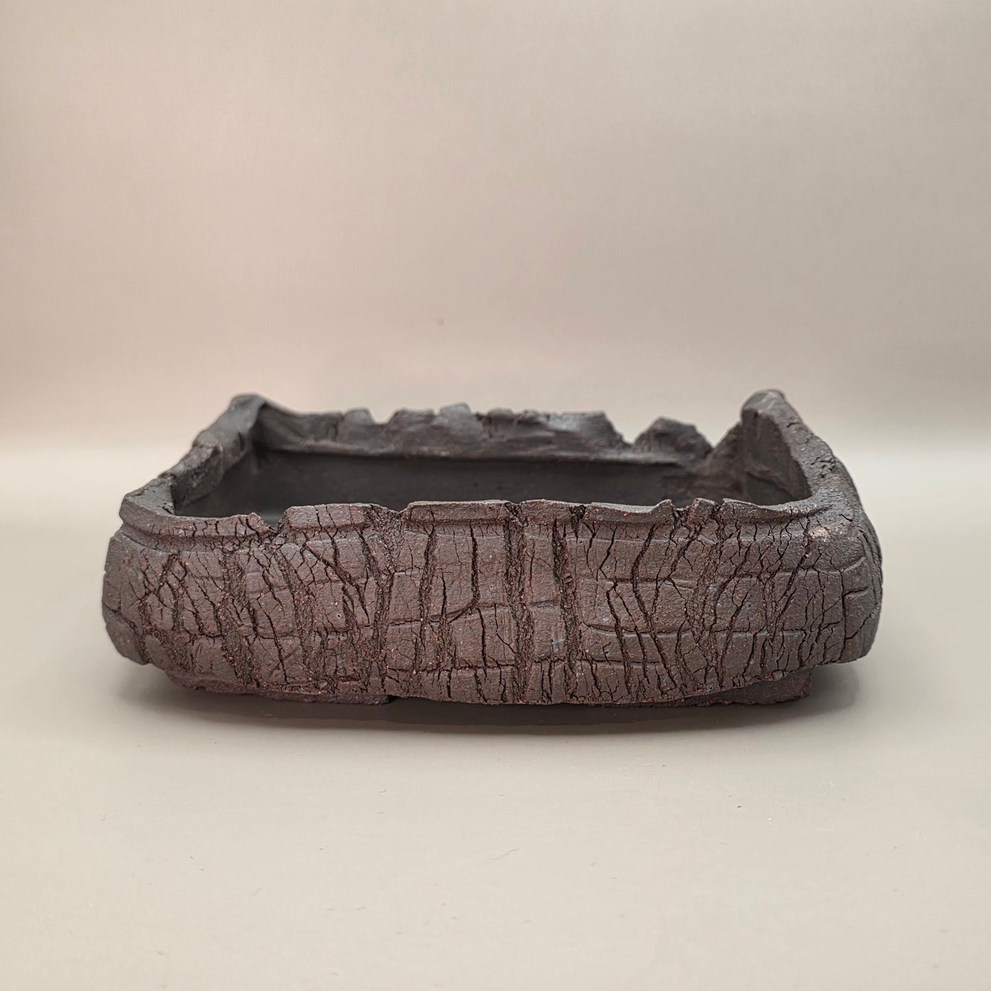 Handmade Ceramic Bonsai Pot #46 by Rough Cut Pottery