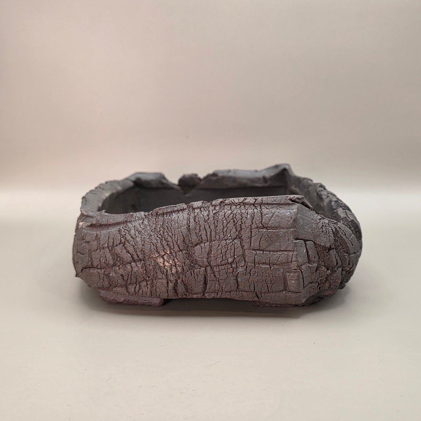 Handmade Ceramic Bonsai Pot #46 by Rough Cut Pottery