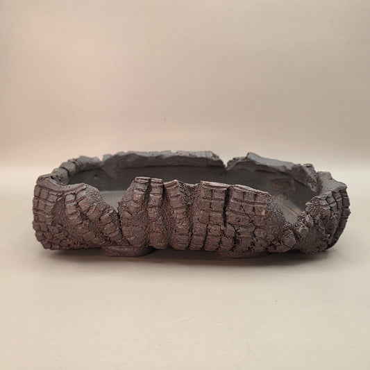 Handmade Ceramic Bonsai Pot #47 by Rough Cut Pottery