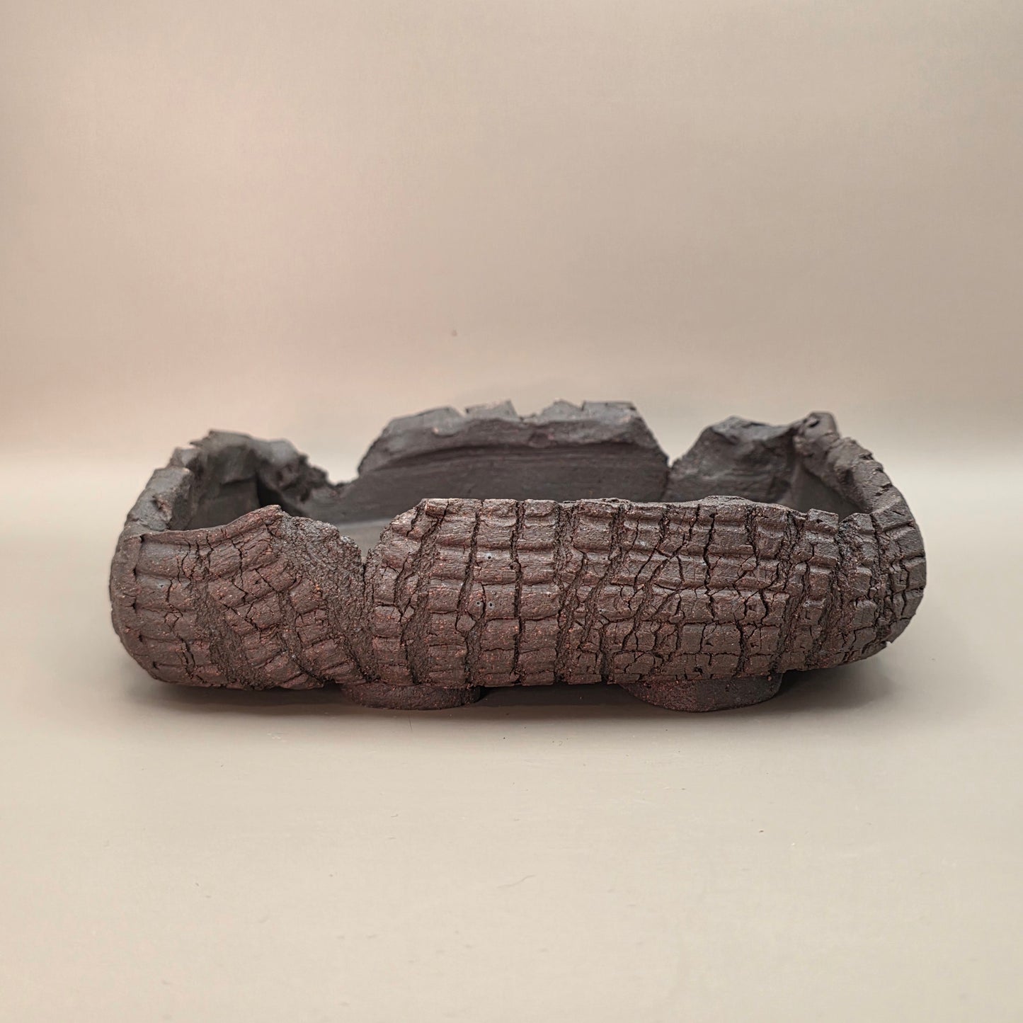 Handmade Ceramic Bonsai Pot #47 by Rough Cut Pottery