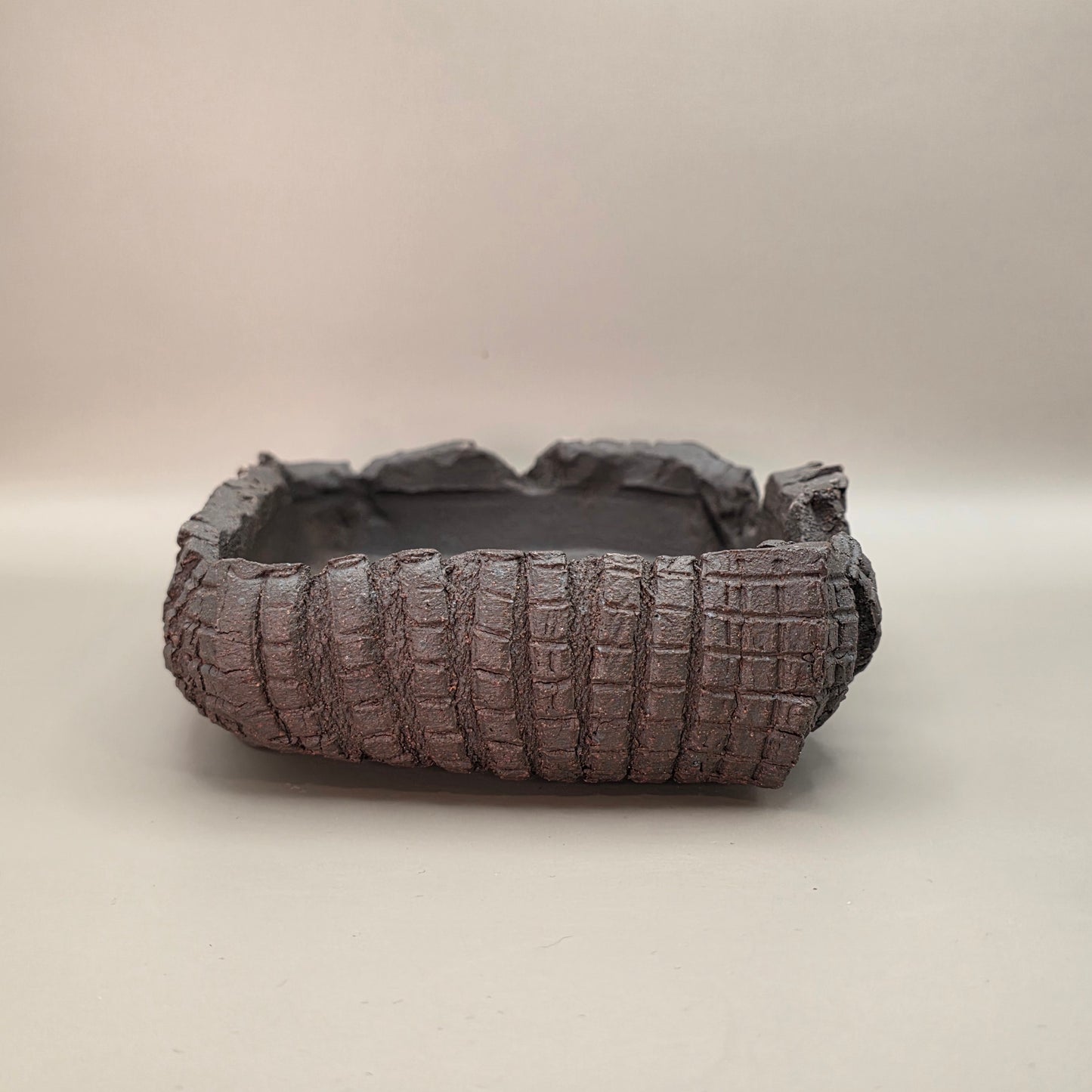 Handmade Ceramic Bonsai Pot #47 by Rough Cut Pottery