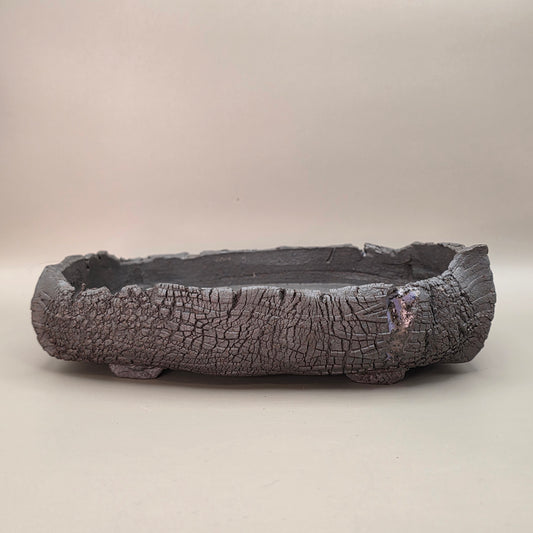 Handmade Ceramic Bonsai Pot #48 by Rough Cut Pottery