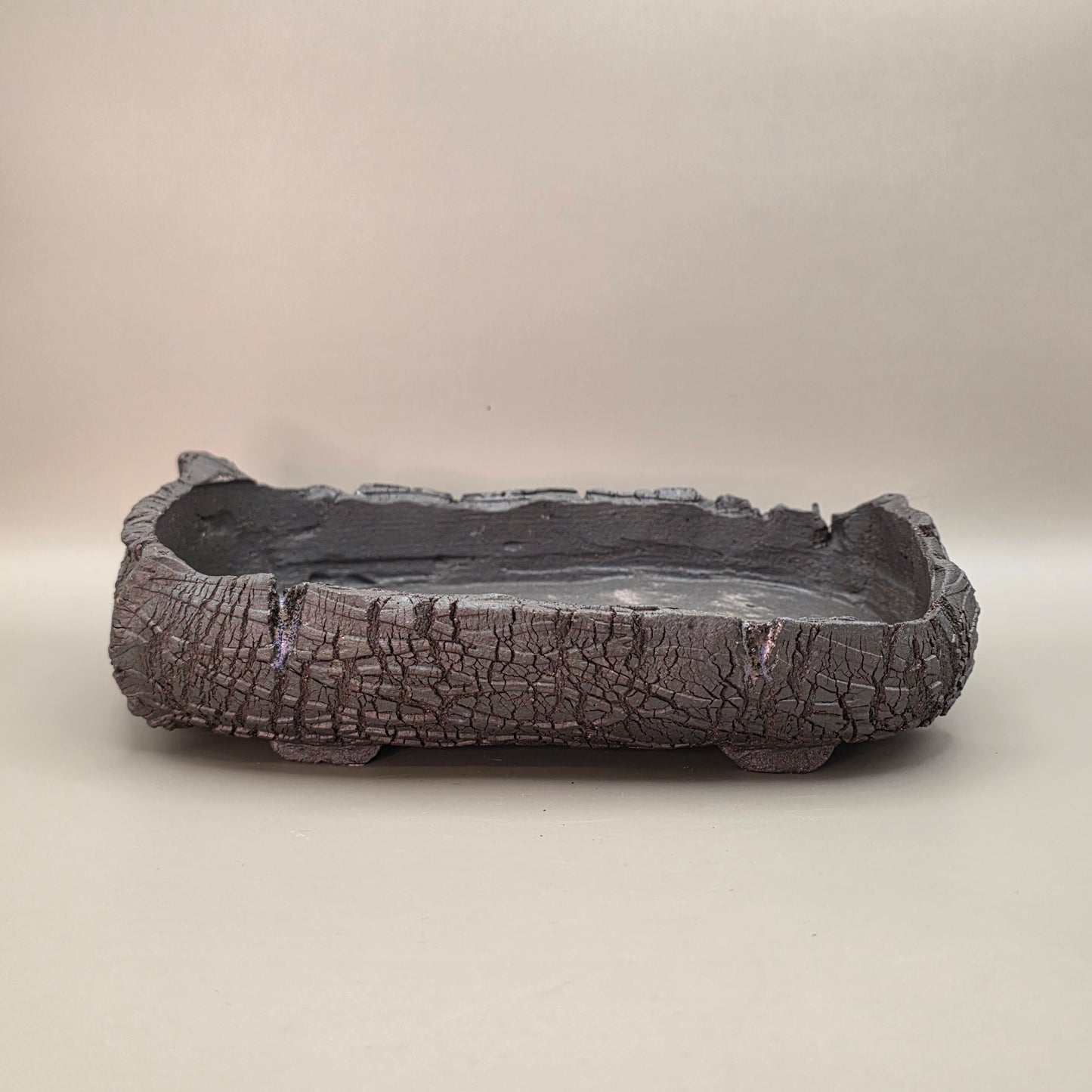Handmade Ceramic Bonsai Pot #48 by Rough Cut Pottery