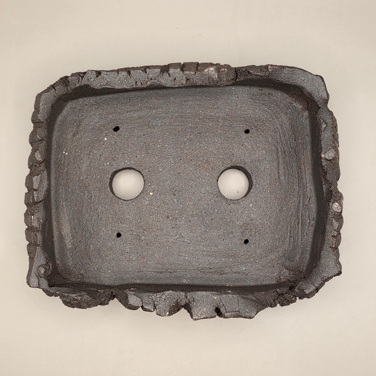 Handmade Ceramic Bonsai Pot #47 by Rough Cut Pottery
