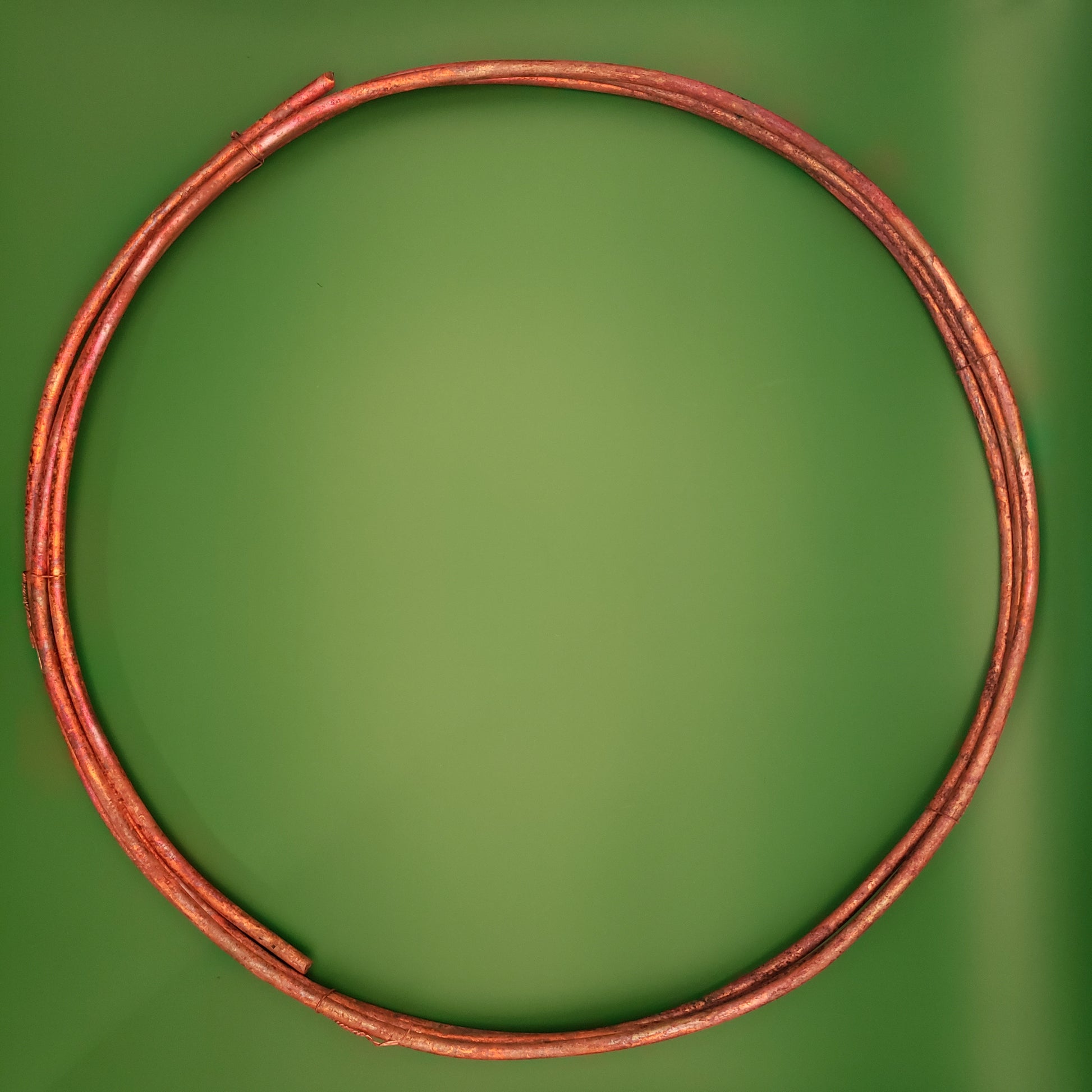 Annealed copper bonsai wire gauge 4 top view