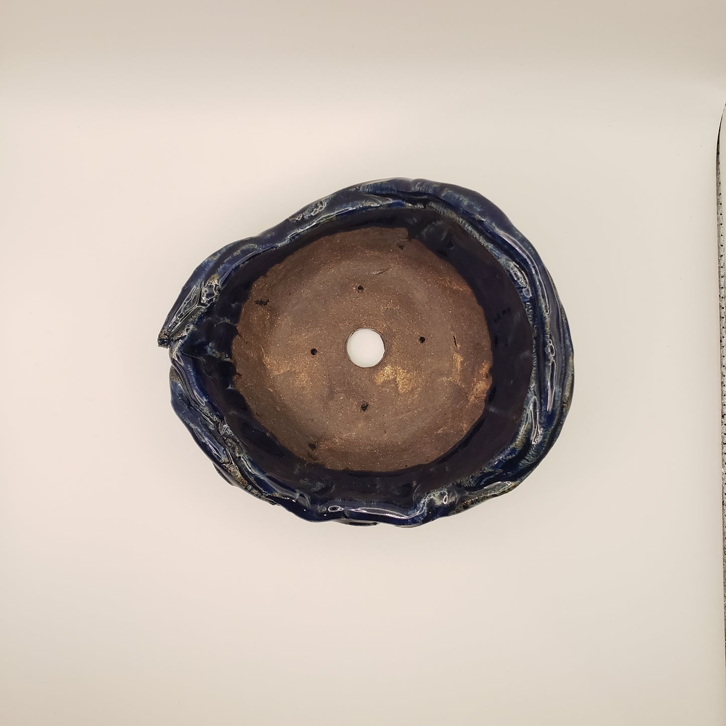 Maceta de bonsái de cerámica hecha a mano nº 15 de Rough Cut Pottery