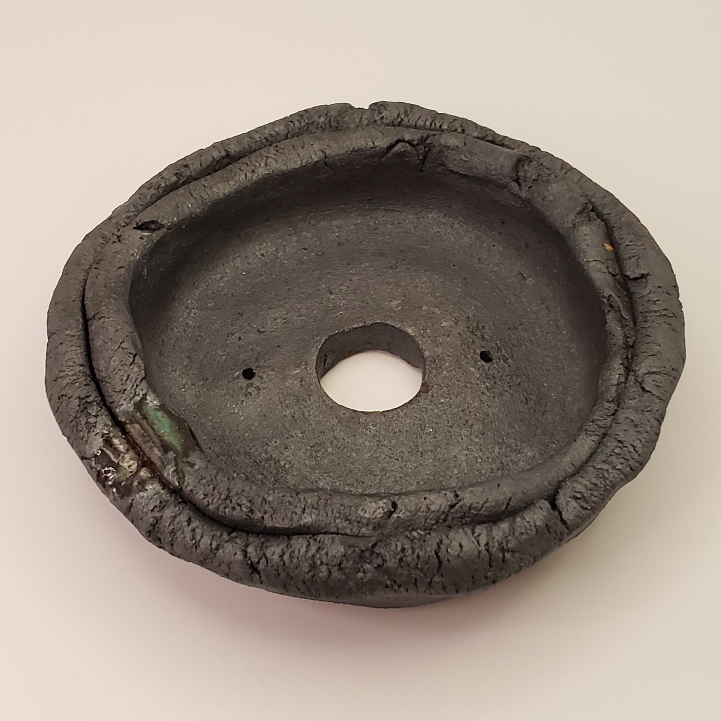 Maceta de bonsái de cerámica hecha a mano nº 16 de Rough Cut Pottery