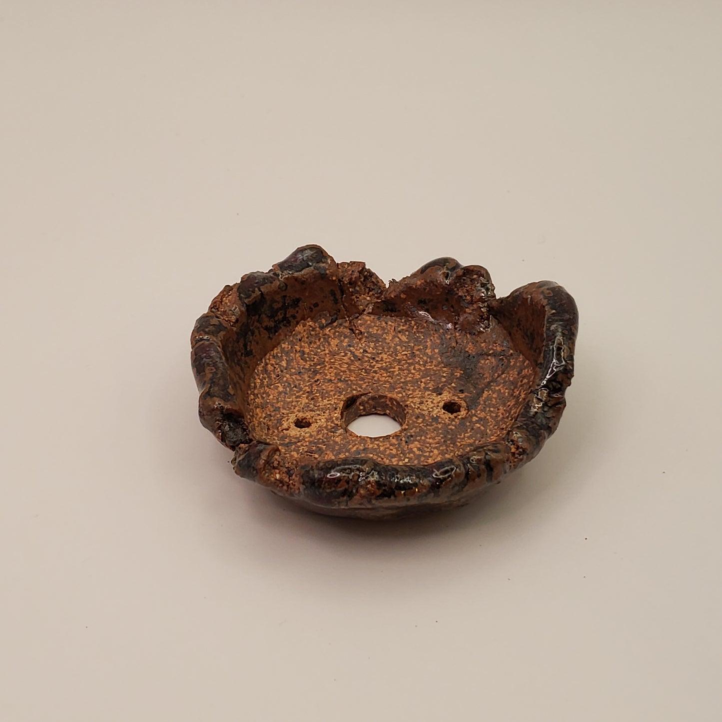 Maceta de bonsái de cerámica hecha a mano nº 17 de Rough Cut Pottery