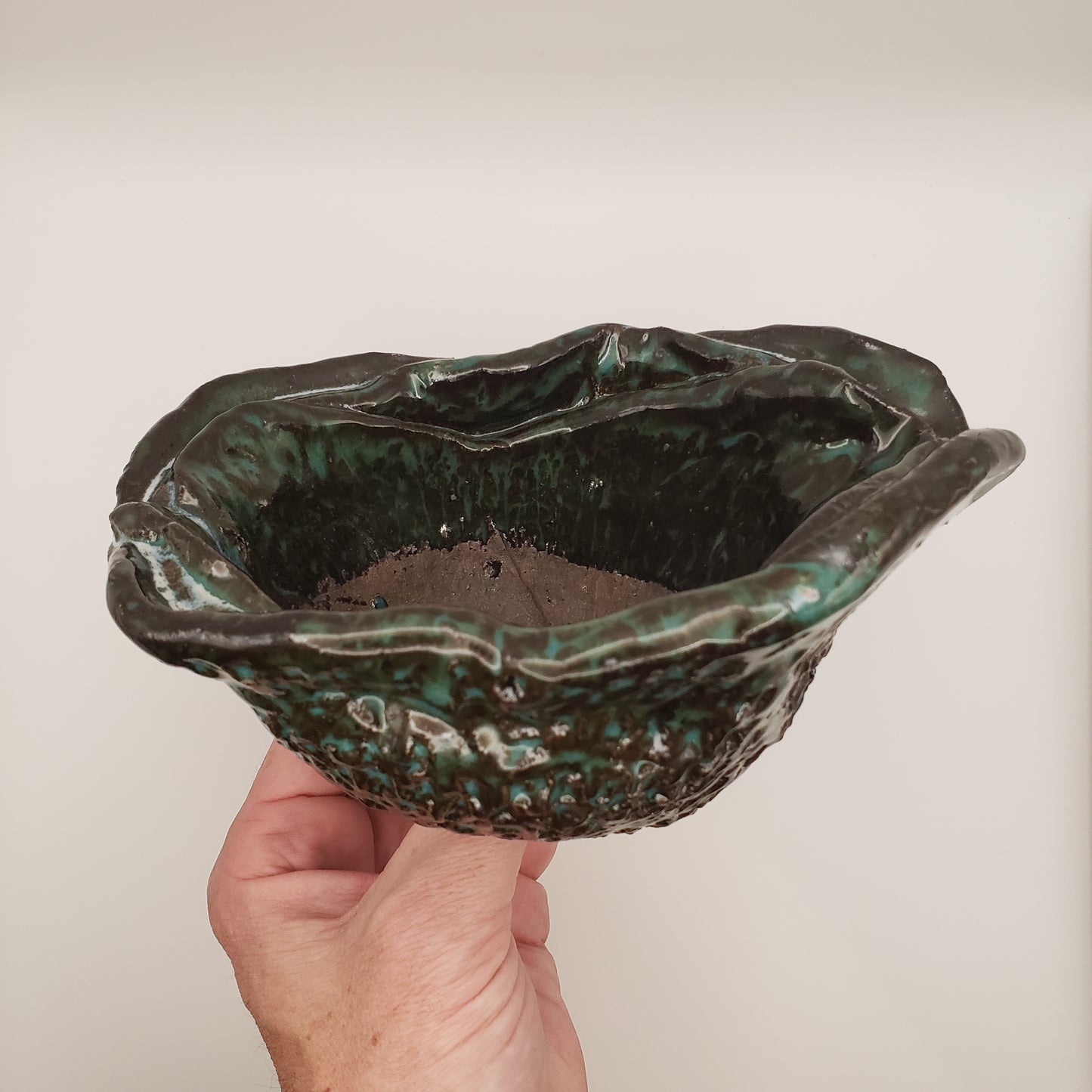 Handmade Ceramic Bonsai Pot #20 by Rough Cut Pottery