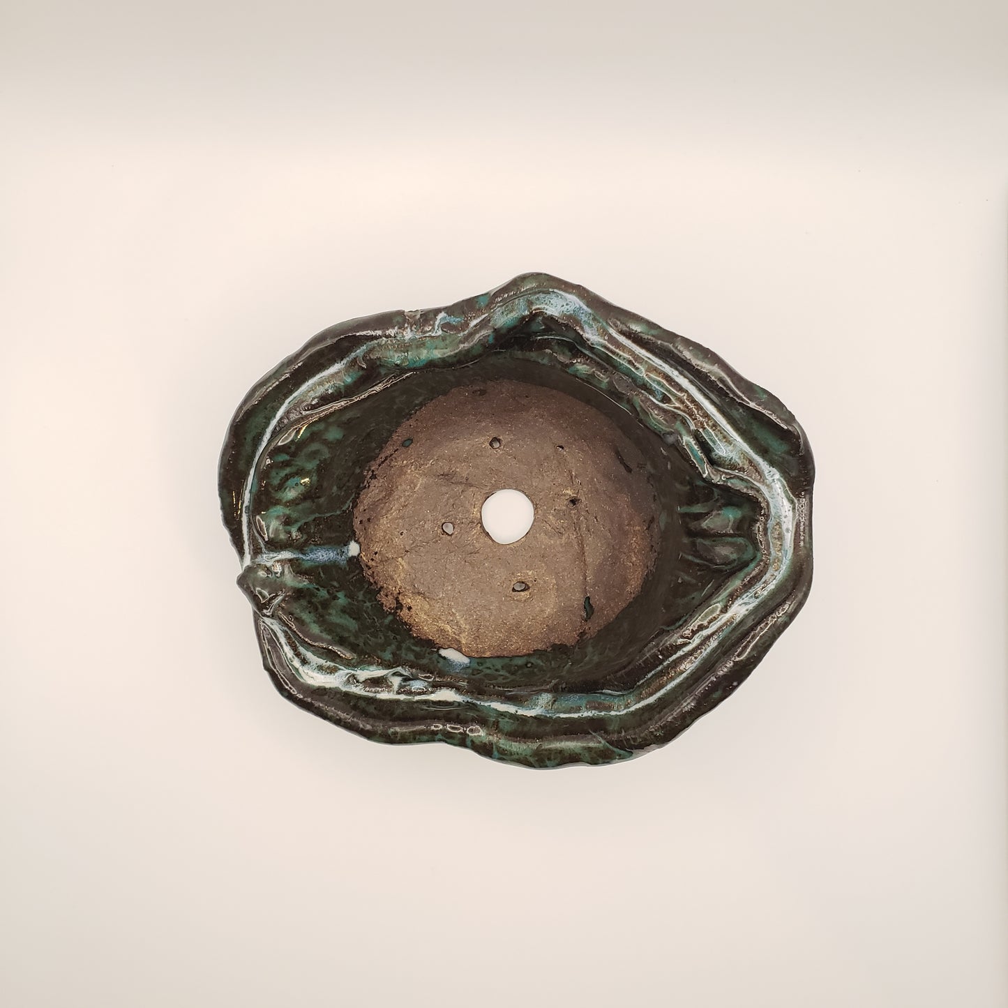 Handmade Ceramic Bonsai Pot #20 by Rough Cut Pottery