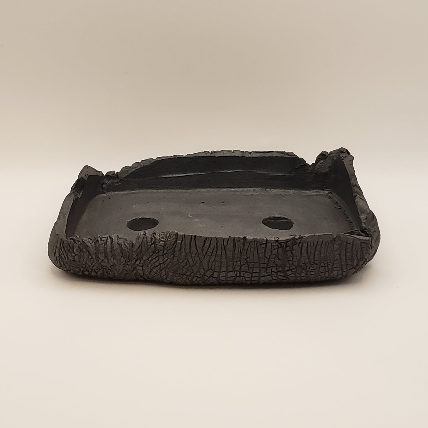 Handmade Ceramic Bonsai Pot #24 by Rough Cut Pottery