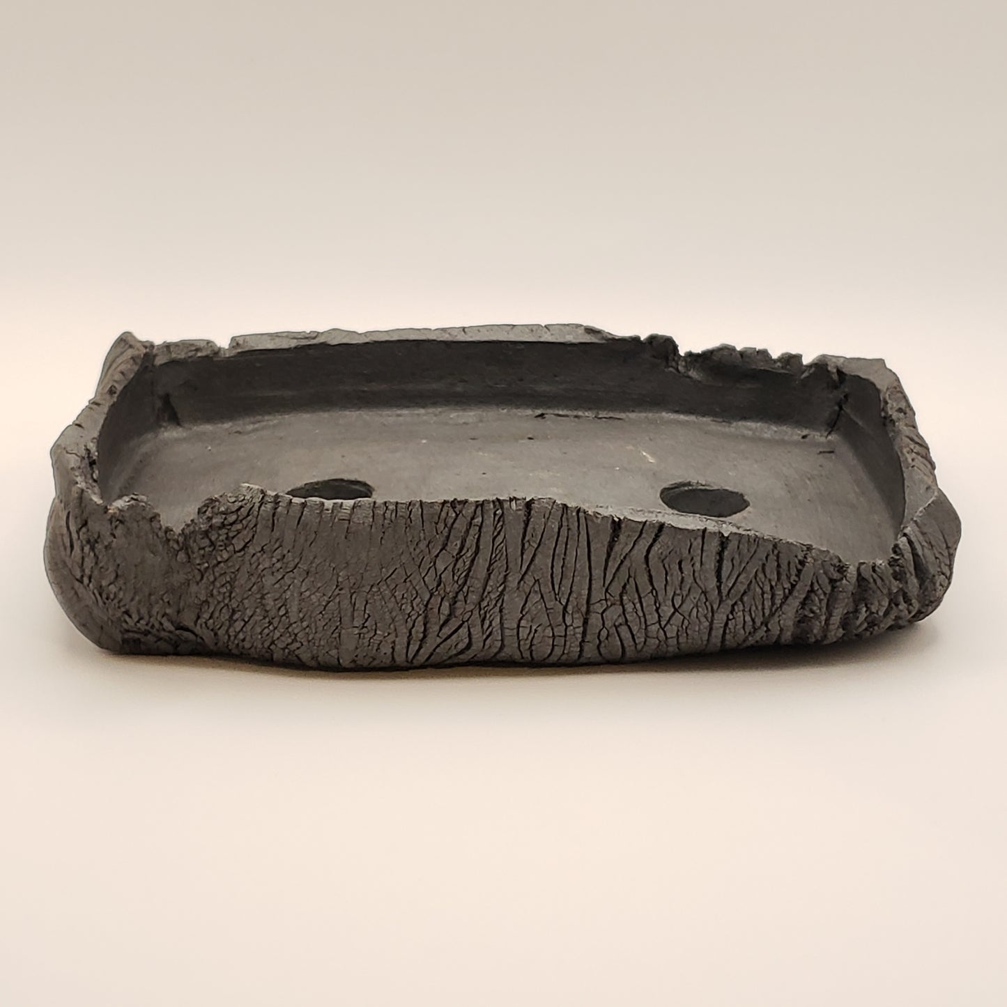 Handmade Ceramic Bonsai Pot #24 by Rough Cut Pottery