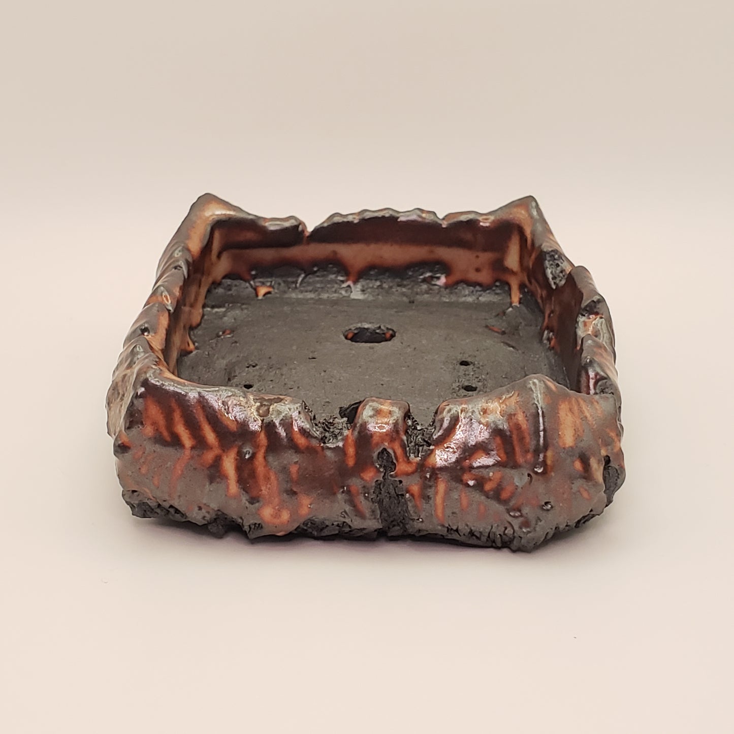 Maceta de bonsái de cerámica hecha a mano nº 5 de Rough Cut Pottery