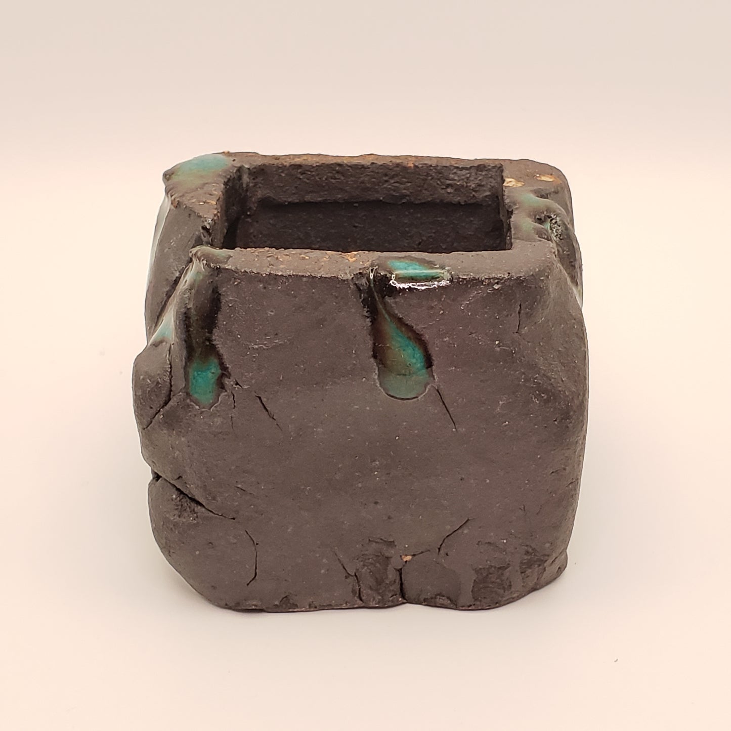 Maceta de bonsái de cerámica hecha a mano nº 8 de Rough Cut Pottery